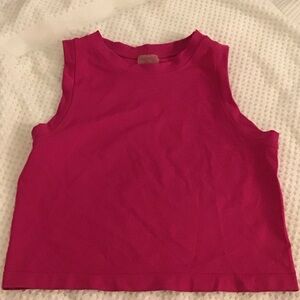 Kids Sleeveless  hot Pink Top